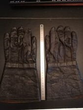 Oldtimer Motorrad Leder-Handschuhe mit Stulpe Vintage Antik?