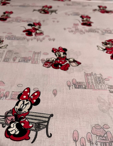 Minnie maus baumwollstoff - minnie,