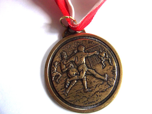 Fußballmedaille aus messing - ,
