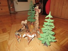 Schleich 10 Figuren/Teile Original Sammlung Western Wild West Cowboy Indianer