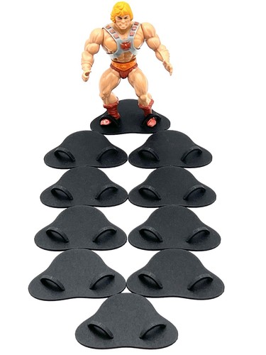 Lot custom black stands - lot, 10