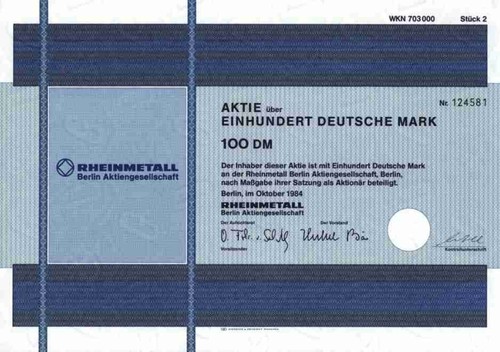 Rheinmetall berlin 1984 - berlin,