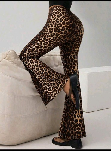 Dame hosen leopard - dame,