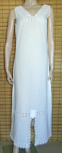 Weisses nachtkleid spitze - -,