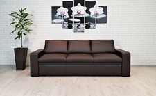 Echtleder 3er Sofa Couch mit