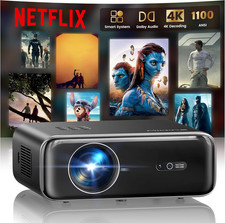 ✅ WiMiUS Smart Beamer 4K mit Netflix, HDMI Dolby Audio WiFi6 Bluetooth Heimkino