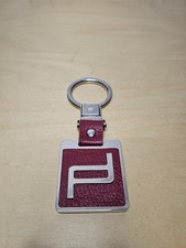 Porsche Design Keyring Icon Silver Red Leder Rot