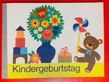 legend. DDR-Bastelheft „Kindergeburtstag“  von Wolfram + Hannelore Wegener (DDR;
