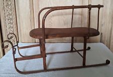 Weihnachtsschlitten Schlitten Metall braun Weihnachten Nikolaus Deko Rarität TOP