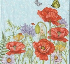 3 Servietten ~ Summertime blue