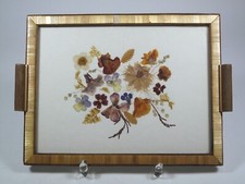 art deco holz tablett glas