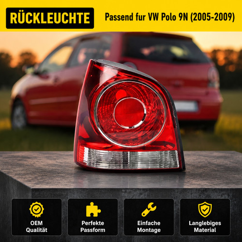 Rücklicht für polo 9n - rücklicht,
