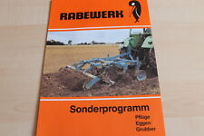 144625) Rabewerk Sonderprogramm - Pflüge Eggen Grubber - Prospekt 04/1984