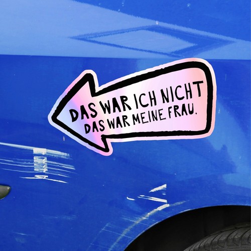 Aufkleber auto kratzer frau - auto,