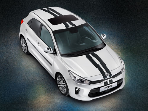 Rennstreifen kia rio - kia,