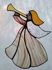 Black Friday...Tiffany Glaskunst Weihnachten Engel ca. 24 x 18cm