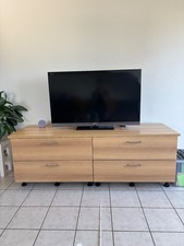 Kommode Buche-Optik – 4 Schubladen, ideal als TV-Board oder Sideboard