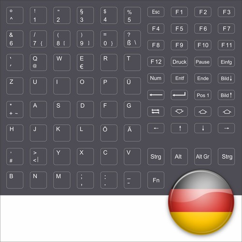 Tastaturaufkleber deutsch - tastaturaufkleber,