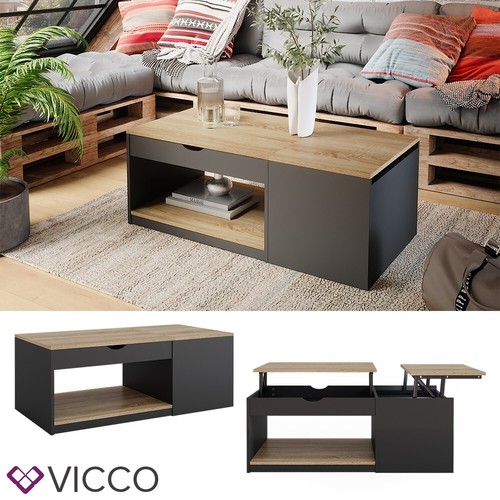 Couchtisch avela schwarz 110 - couchtisch,