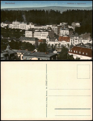 Postcard marienbad mariánské - postcard,