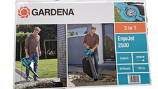 Gardena ErgoJet 2500 3 in 1 Elektro Laubbläser Laubsauger Häcksler 310 km/h 9334