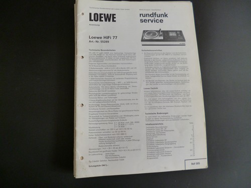 Original service manual loewe - original,