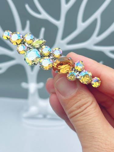 Haarspange mit swarovski - haarspange,