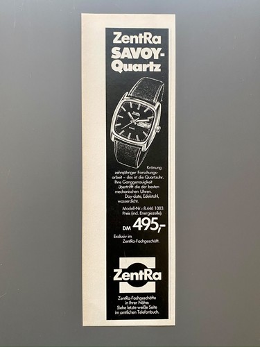 Zentra savoy quartz - quartz, 1975