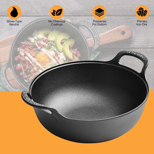Gusseisen wok pfanne 20cm - wok,