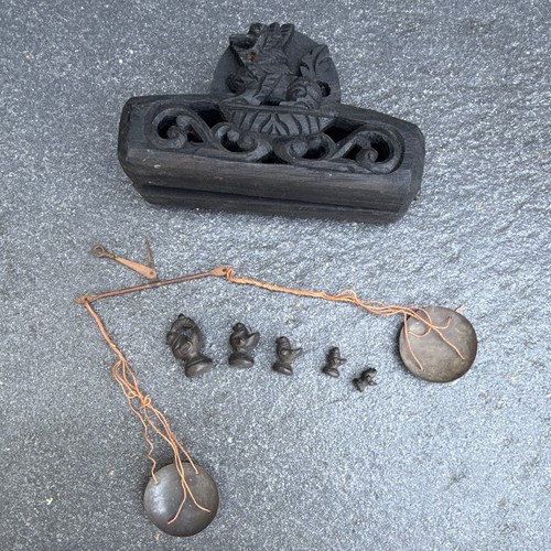 Antike asiatische balkenwaage - antike,