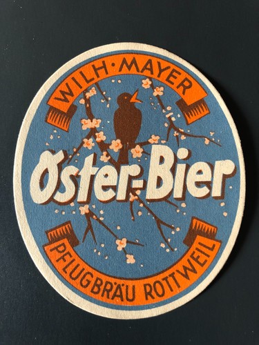 Bieretikett pflugbrauerei - bieretikett,