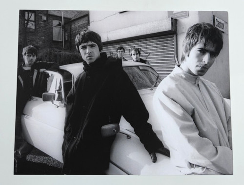 Oasis black white poster - oasis,