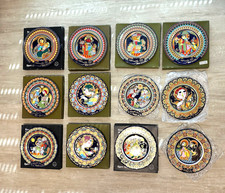 Björn Wiinblad, 12 Weihnachtsteller, Rosenthal, 1971-1982 , 10 x OVP, Topzustand