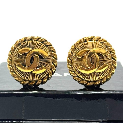 Chanel 2400 runde ohrringe - chanel,