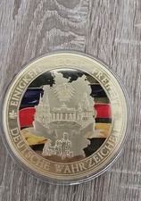 Medaille Münze Einigkeit, Recht, Freiheit - Medaille mit deutschen Wahrzeichen