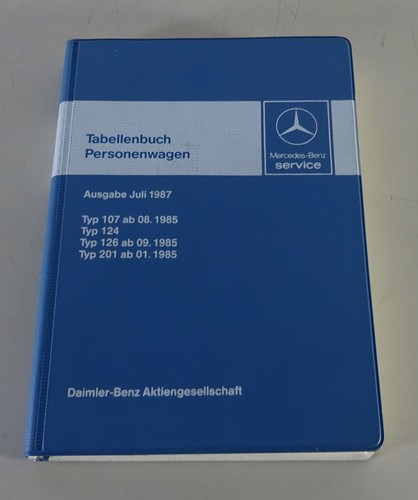 Tabellenbuch mercedes benz - tabellenbuch,