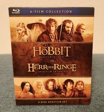 Der Herr der Ringe & Der Hobbit Blu Ray 6 Film Collection Trilogie