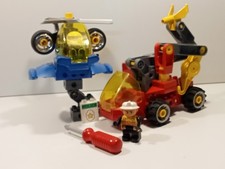 LEGO DUPLO TOOLO FEUERWEHRWAGEN und POLIZEI HUBSCHRAUBER