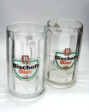 2 Bischoff Bier Glas Krug 0,4l