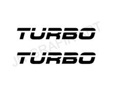 2 Aufkleber Turbo Car Auto Sticker Tuning JDM Decal LKW Scene V8 Ami Supercars 