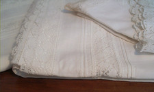 2 Spitzen  Überschlaglaken