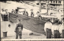 Ak Antwerpen Anvers Flandern, Leopold II von Belgien, SMS Kaiser... - 3737338