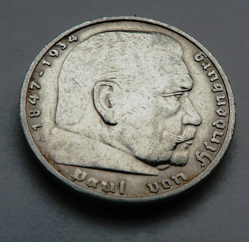 Silber münze paul von - ,