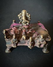 Indien Antique Indian Hindu Bronze Buddha  Nepal Krishna Shiva Ganesha