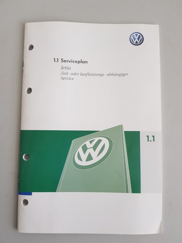Serviceheft jetta unbenutzt - serviceheft,