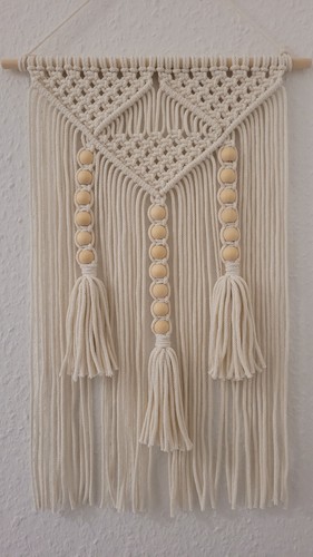 Boho makramee wanddeko beige - boho,
