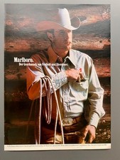 Marlboro Cowboy Geschmack von Freiheit & Abenteuer 1983 Vintage Werbung Reklame