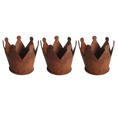 Gartendeko rost mini krone - rost,