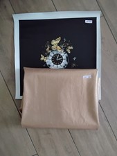 Rest Kunstleder wegen Hobbyaufgabe,  Panel mit Uhr, Kunstleder gold