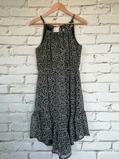 ZAND AMSTERDAM Damen Kleid Robe Dress Vestido Abito Gr. L Animal print grau